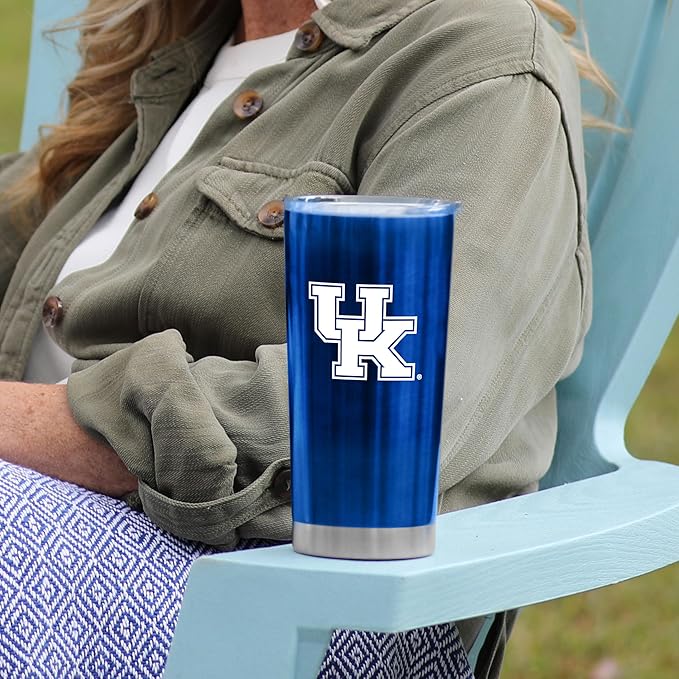 Logo Brands 20 oz Powder Coat Tumbler- Insulated Tumbler with Lid for Water, Iced Tea or Coffee, Smoothie and More