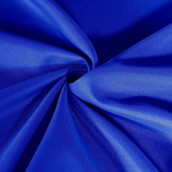 HolidayIdeas 2 Pack Square Fitted Table Covers - 34 x 34 Inch -Card Table Clothes Washable Tablecloth Protectors for Parties, Holiday Dinner, Trade Show, Vendor Stand, Royal Blue