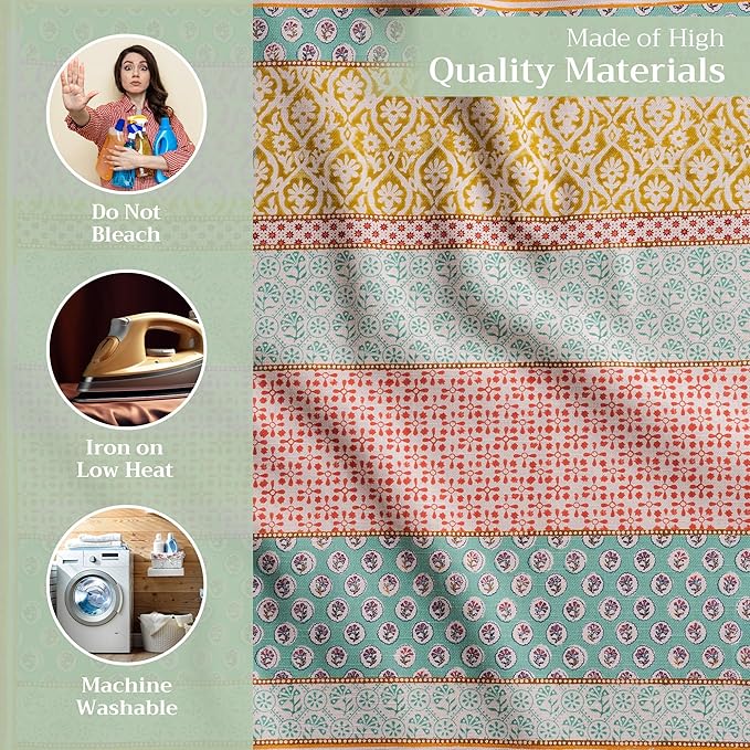 Maison d' Hermine Cloth Napkins Set of 4 100% Cotton Everyday Reusable Square Napkins Cloth Washable Dinner Party Wedding Restaurant Valentines Day Decorations Spring/Summer (Provence, 20" x 20")