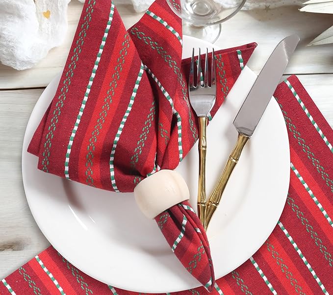 Homidate Cloth Dinner Napkins – Machine Washable Reusable Fabric Napkins for Weddings, Parties & Table Decorations