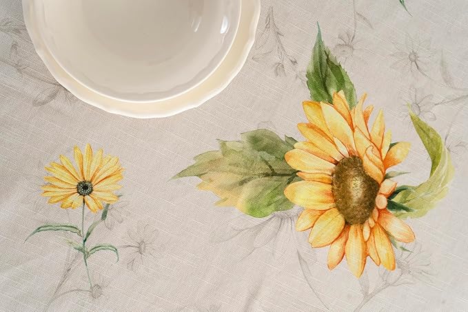 Maison d' Hermine Table Cloth Round Table 100% Cotton 69 Round Inches Tablecloth Reusable Decorative for Dining Room Farmhouse Home Valentines Day Decorations Spring Summer - Candice