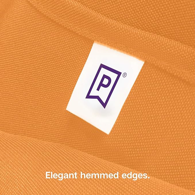 Gee Di Moda Rectangle Tablecloth - 60 x 84 Inch Orange Table Cloth for 5 Foot Rectangle Tables - Heavy Duty Washable Fabric - for Holiday Party, Dinner, Weddings, Baby Shower & Events