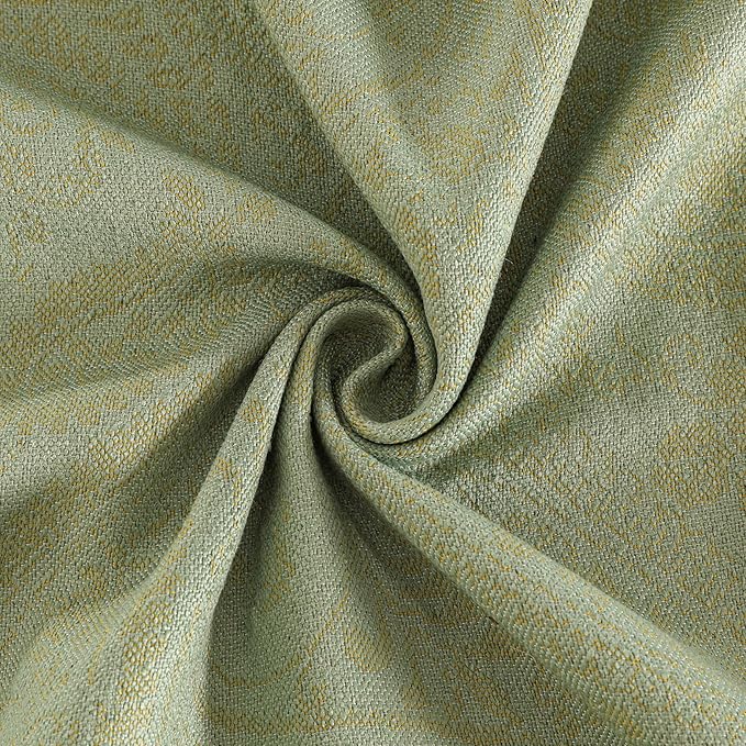 Dimatic Heavyweight Cotton and Linen Rectangular Tablecloth with Botanical Pattern for Dining Tables, Desks, and Holiday Decorations Table Cover, Green, 55 x 118 Inches