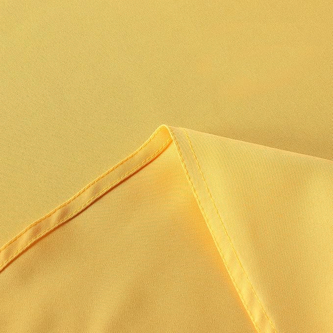 sancua Rectangle Tablecloth - 54 x 120 Inch - Stain and Wrinkle Resistant Washable Polyester Table Cloth, Decorative Fabric Table Cover for Dining Tables, Buffet Parties and Camping, Yellow