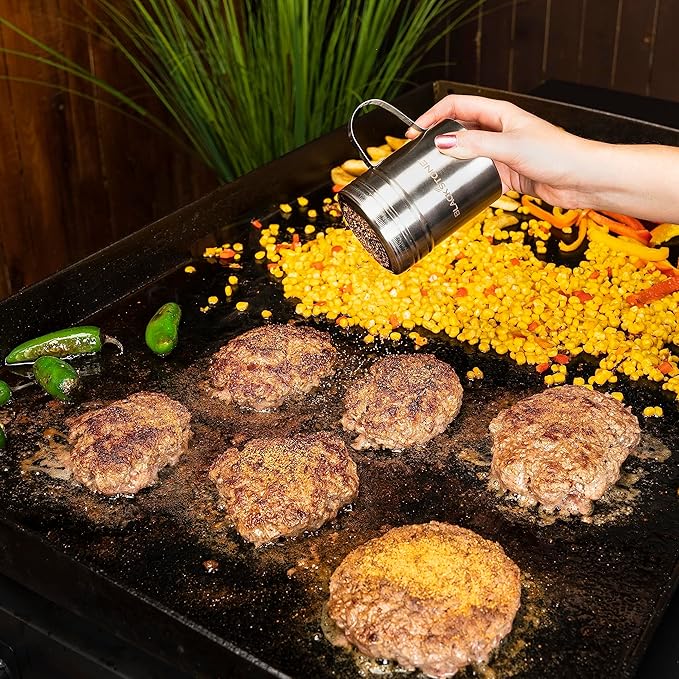 BLACKSTONE Signature Griddle Accessories - 10oz Stainless Steel Dredges - 2pk