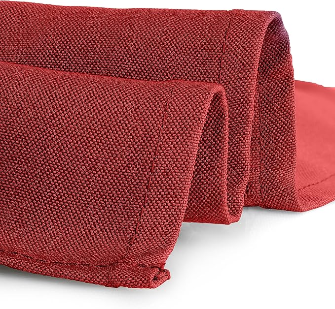 Gee Di Moda Rectangle Tablecloth - 70 x 120 Inch Red Table Cloth for 6 or 8 Foot Rectangle Tables - Heavy Duty Washable Fabric - for Holiday Party, Dinner, Weddings, Baby Shower & Events
