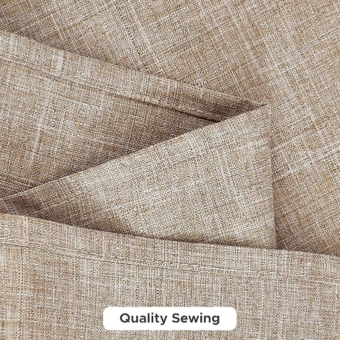 Fitable Faux Linen Tablecloths for Rectangle Tables: Water & Stain Resistant Farmhouse Table Cloth, Washable Burlap Textured Table Covers for Kitchen Dining Party(2 Pack, 60x84 Inch, Beige)