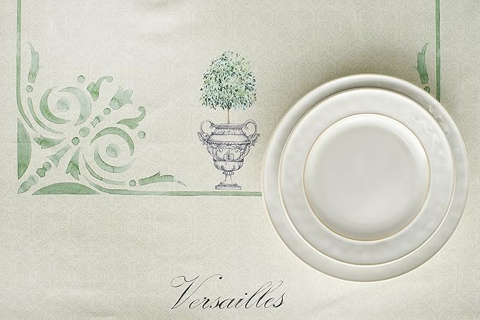 Maison d' Hermine Table Cloth Rectangle Table 100% Cotton 60 x 108 Inches Tablecloth Reusable Decorative for Dining Room Farmhouse Home Valentines Day Decorations Spring Summer - Jardin Du Roy