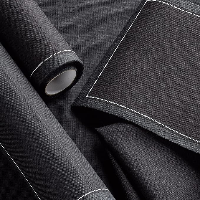 Cotton Cocktail Napkin - 4.3 x 4.3 in - 50 units per roll - Black