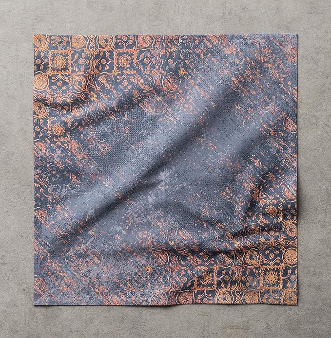 Maison d' Hermine Cloth Napkins Set of 4 100% Cotton for Thanksgiving Christmas Decorations Everyday Reusable Square Fall Napkins Cloth Washable Dinner Party (Imperfection, 20"x20")