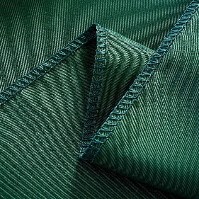 2-Pack 60x60 inch Blackish Green Table Cloths, Solid Stain and Wrinkle Resistant Tablecloth, Premium Plain Weave Polyester Fabric Rectangle Table Linen Covers for Hotel, Banquet