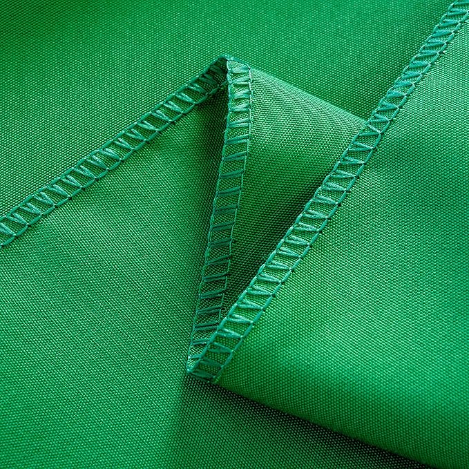 6-Pack 90x156 inch Forest Green Table Cloths, Solid Stain and Wrinkle Resistant Oblong Tablecloth, Premium Plain Weave Polyester Fabric Rectangle Table Linen Covers for Hotel, Banquet