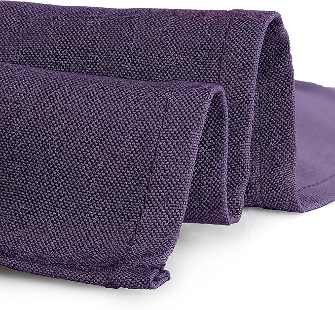 Gee Di Moda Rectangle Tablecloth - 90 x 156 Inch Purple Table Cloth for 8 Foot Tables with Floor-Length Drop - Heavy Duty Washable Fabric for Holiday Party, Dinner, Weddings & Baby Shower