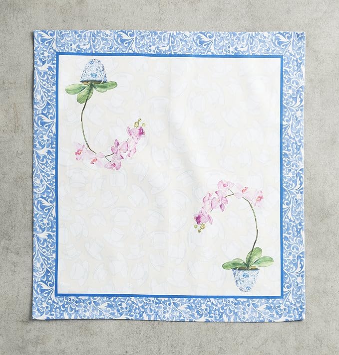 Maison d' Hermine Cloth Napkins Set of 4 100% Cotton Everyday Reusable Square Napkins Cloth Washable Dinner Party Wedding Restaurant Valentines Day Decorations Spring/Summer (Canton, 20" x 20")